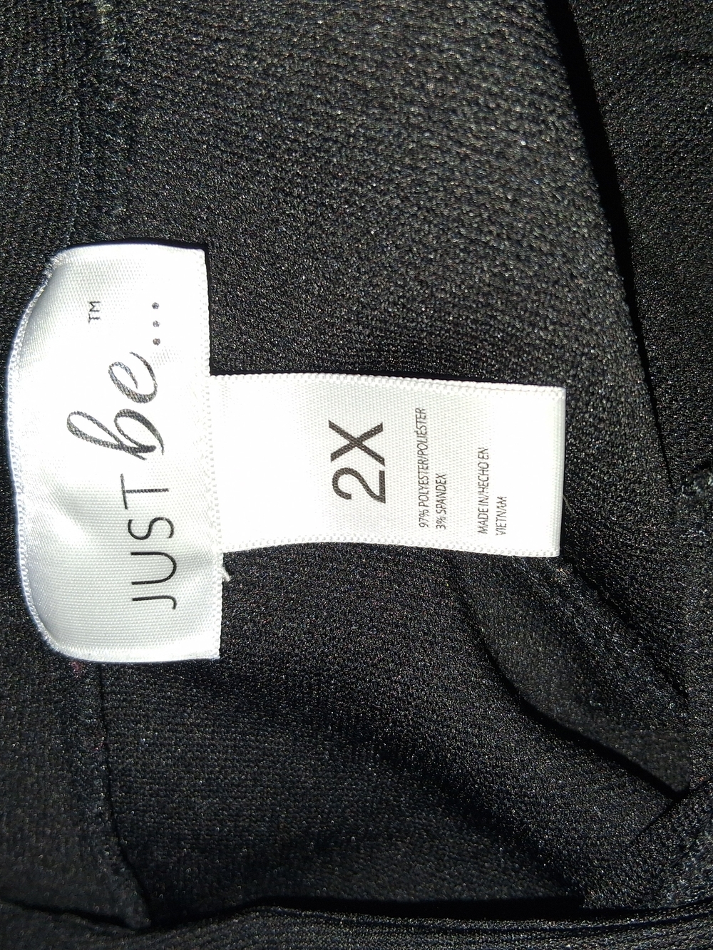 just be Black Pull-On Straight-Leg Pants - Picture 5 of 5